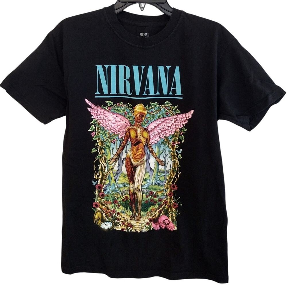 Nirvana x Daniel Mercer Art IN UTERO RE-IMAGINED // ETHEREAL FOREST Tee Medium